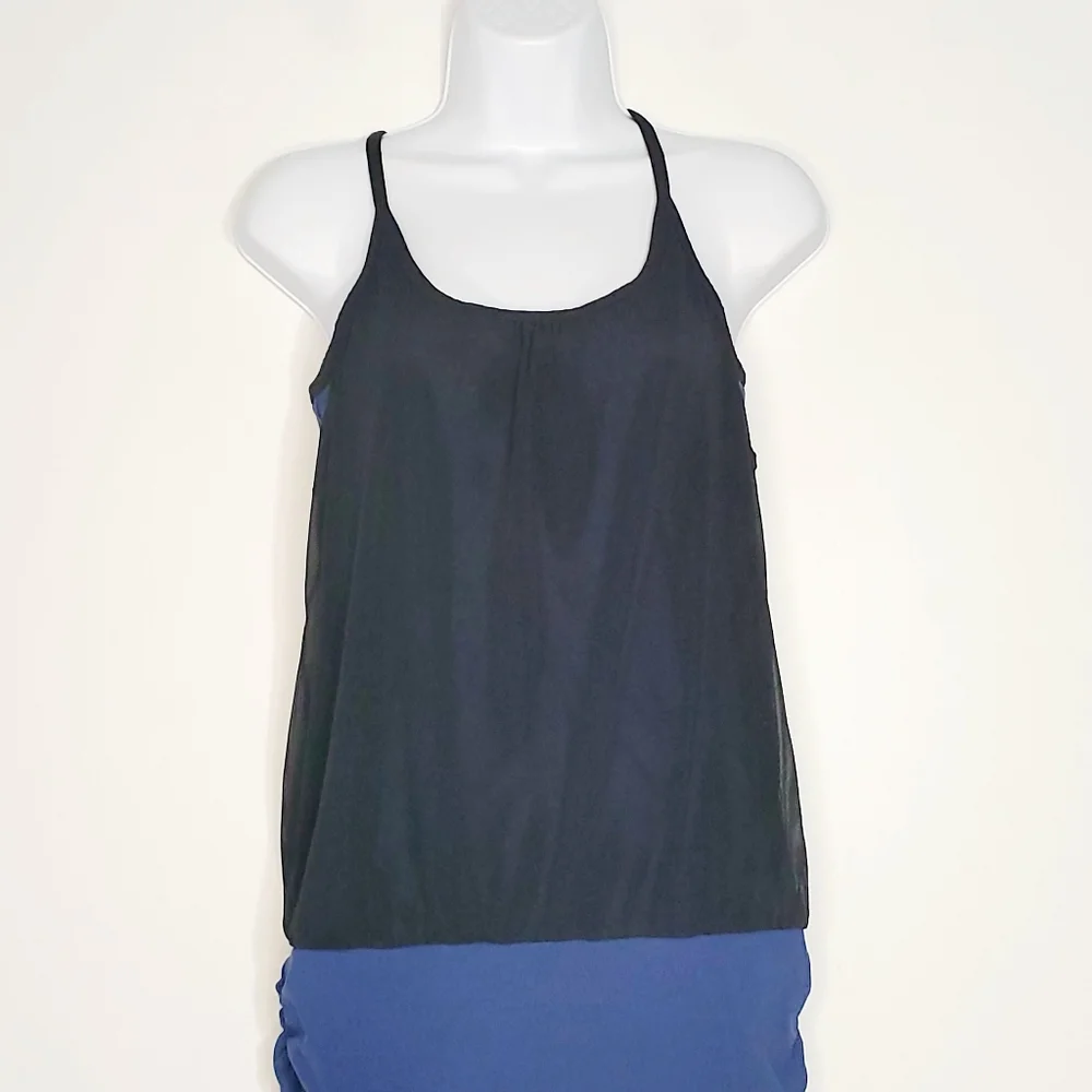 Gaiam Womens Sports blue and black top - Picture 6 of 12